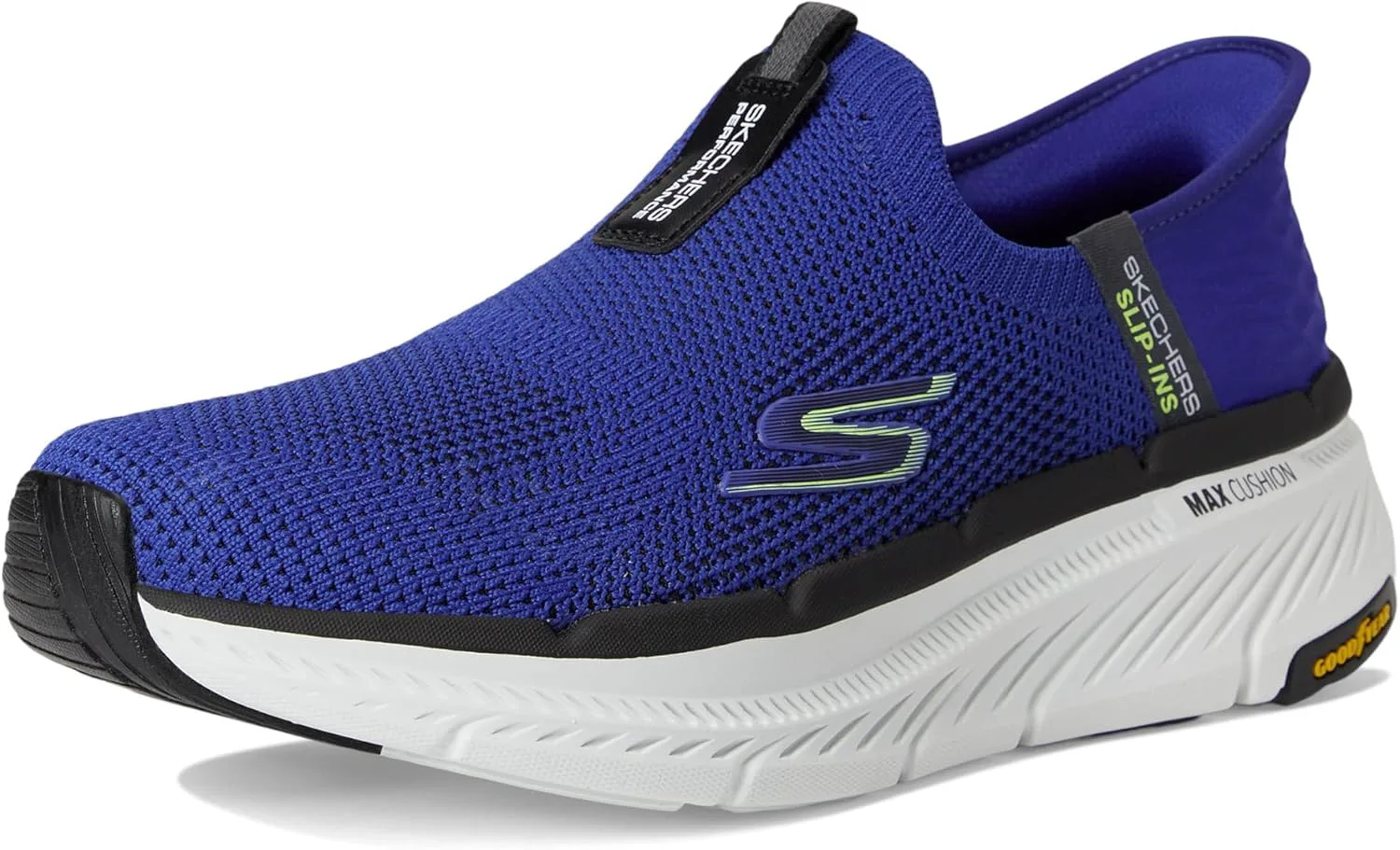 Мужские слипоны Skechers Max Cushioning Premier 2.0, синий/черный — фото 4