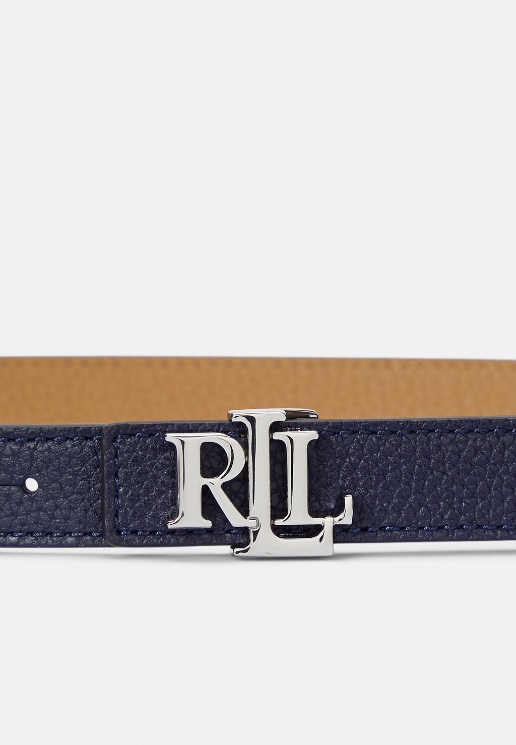 

Пояс LOGO REVERSIBLE LEATHER SKINNY BELT Ralph Lauren, темно-синий