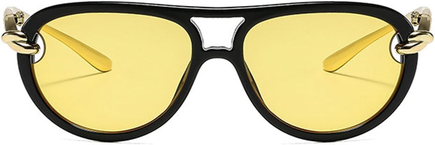 

Willochra Модные солнцезащитные очки-пилот большого размера для женщин Модные ретро-очки с градиентным переходом цвета в крупной оправе Дизайнерские женские солнцезащитные очки, C6