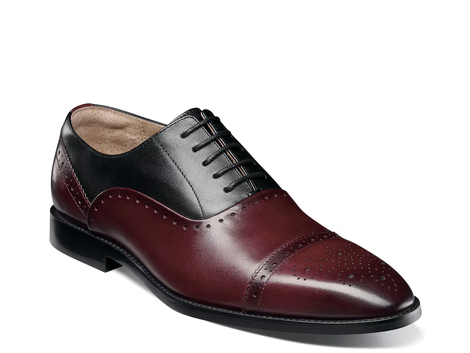 

Оксфорды Reynolds Oxford Stacy Adams, бордовый/черный