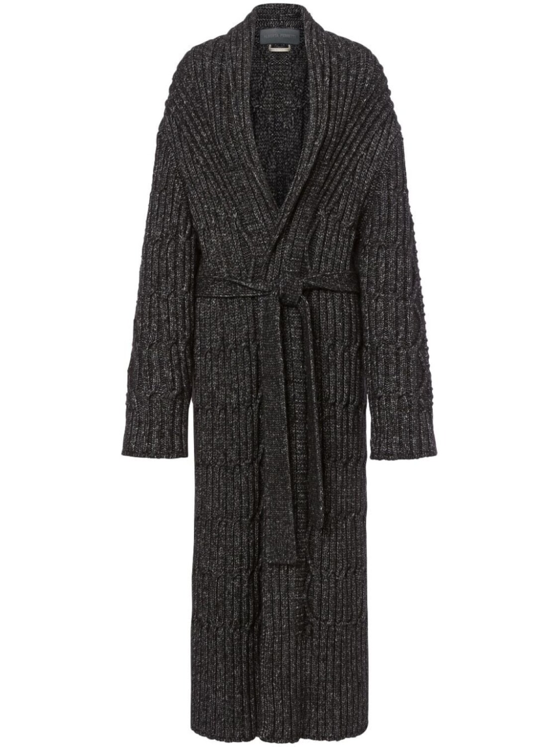 

Alberta Ferretti кардиган в рубчик, черный