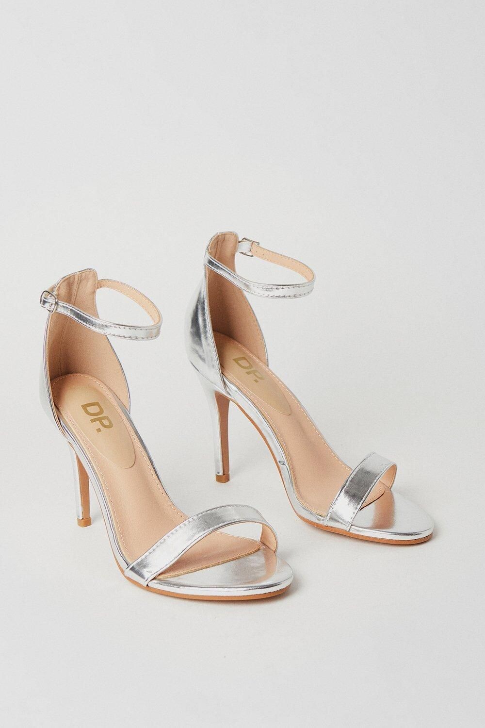 Босоножки Dorothy Perkins Tyla на каблуке-шпильке, серебряный — фото 3