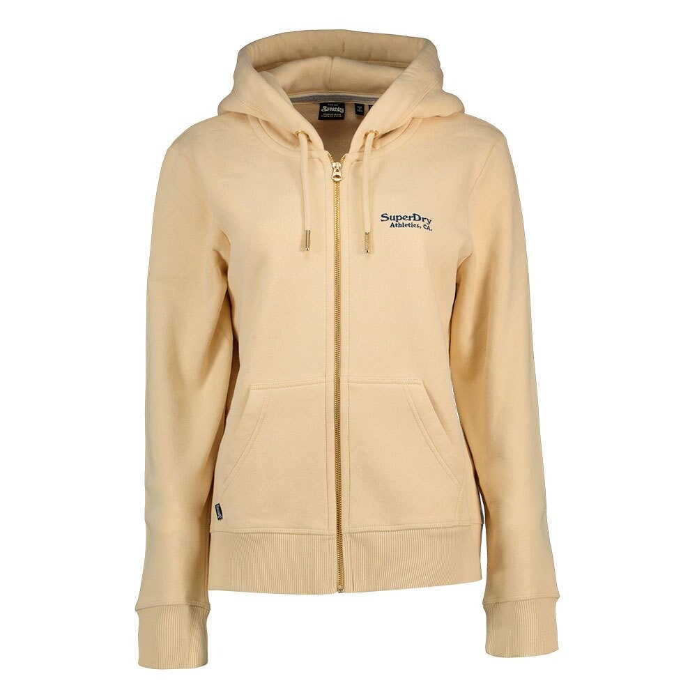 

Толстовка Superdry Essential Logo Full Zip, бежевый, Коричневый, Толстовка Superdry Essential Logo Full Zip, бежевый