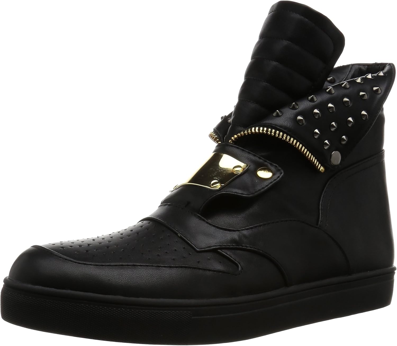 

Мужские кроссовки, повседневные, со звездами, металлическая пластина, золотистый, серебристый цвет, высокие, на платформе, черные, белые ENDEVICE, черный