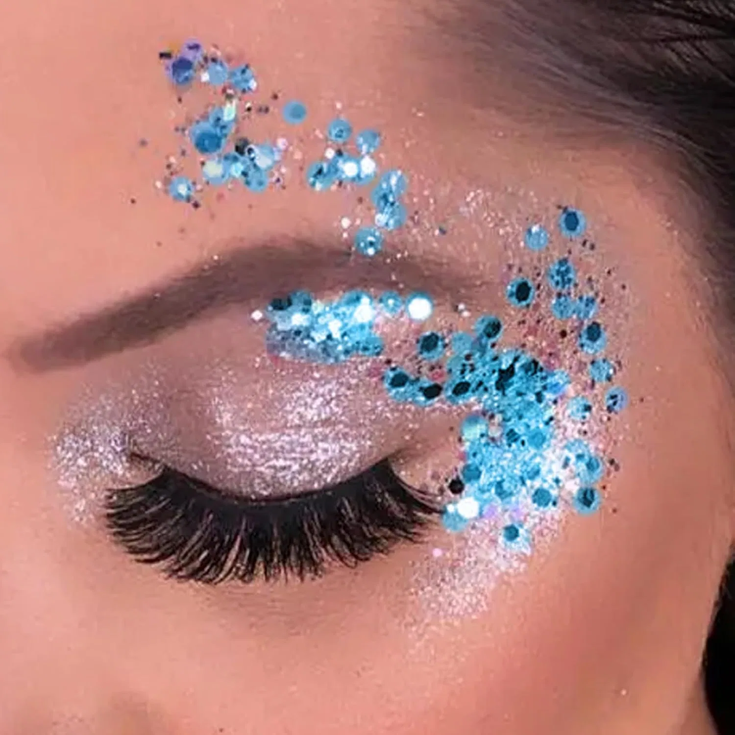 Глиттер-стик для тела и лица Glitter Stick, синий, 15 г — фото 2