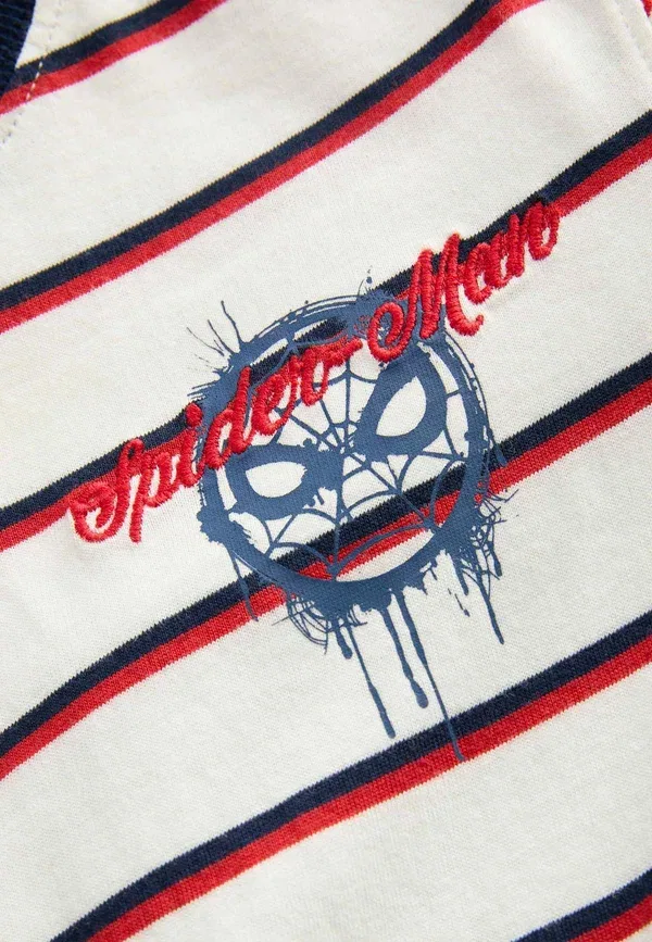 Футболка с длинным рукавом 2Pk Spider Man (2-8 лет) Marks & Spencer, темно-синий микс — фото 3
