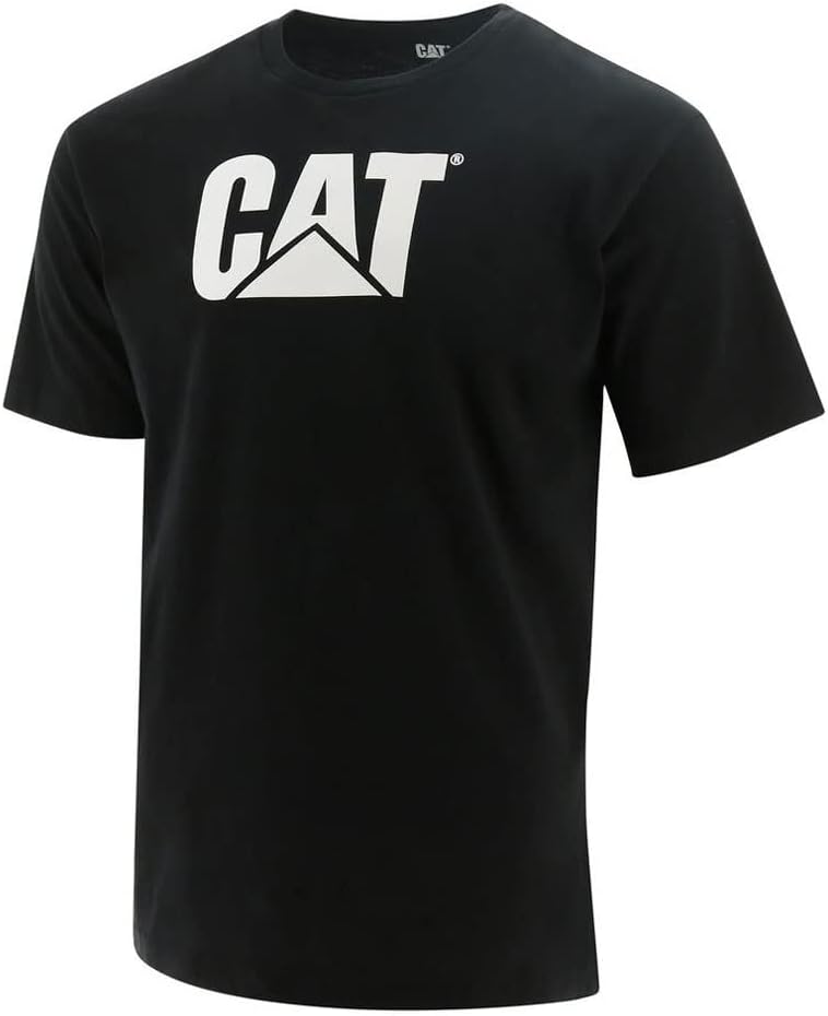 

Мужская футболка с коротким рукавом и логотипом CAT, Black, Черный, Мужская футболка с коротким рукавом и логотипом CAT, Black