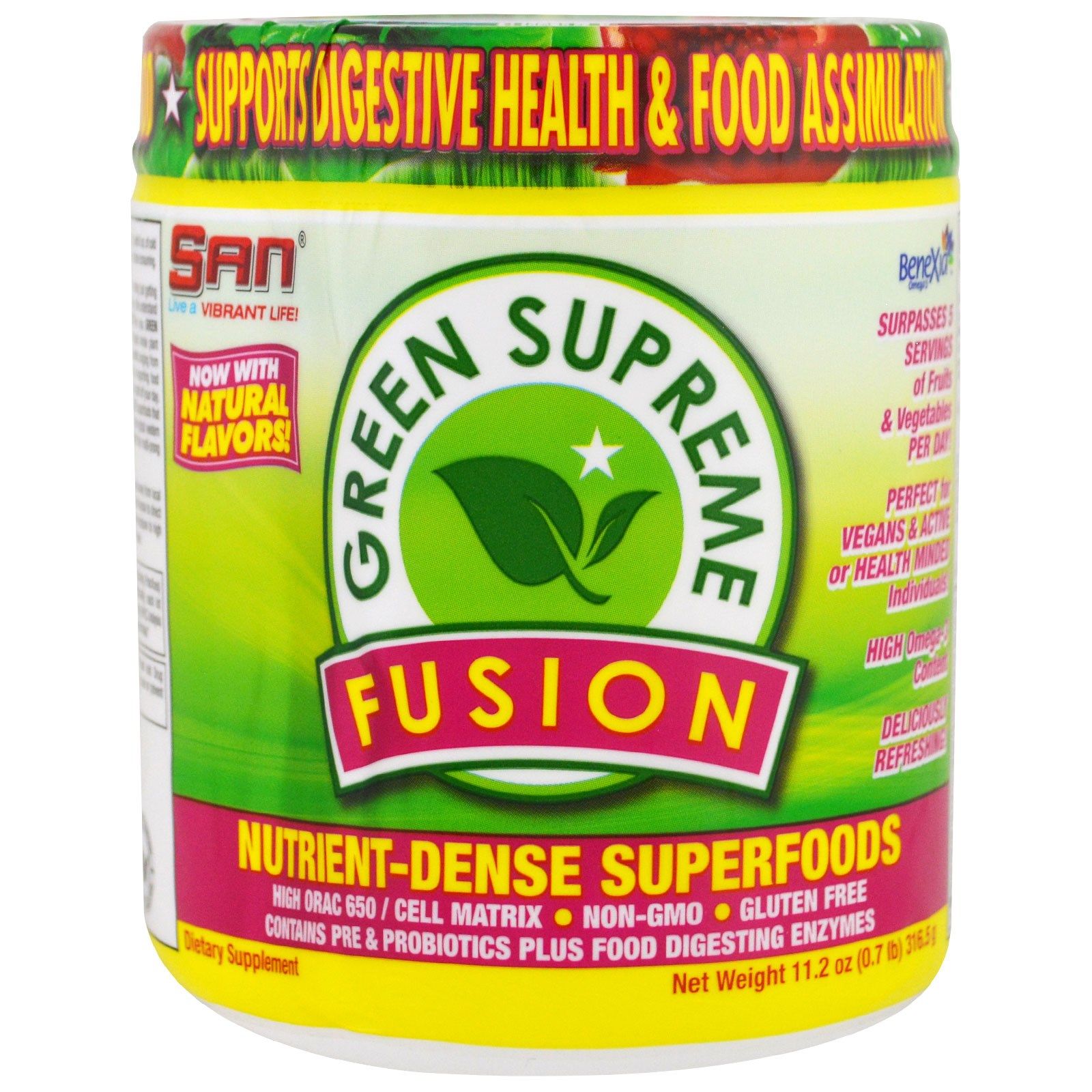 

RawFusion Смесь зелени Green Supreme Fusion 11,2 унции (316,5 г)