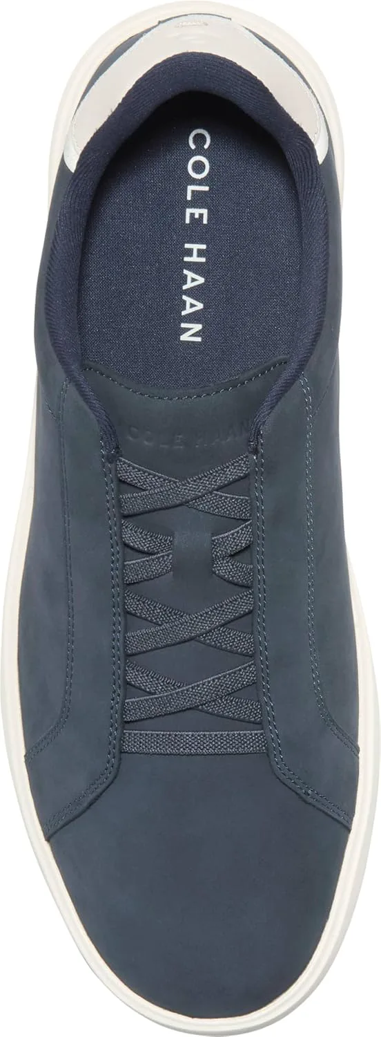 Мужские слипоны Cole Haan Grand Crosscourt с дневной шнуровкой, темно-синий/слоновая кость — фото 3