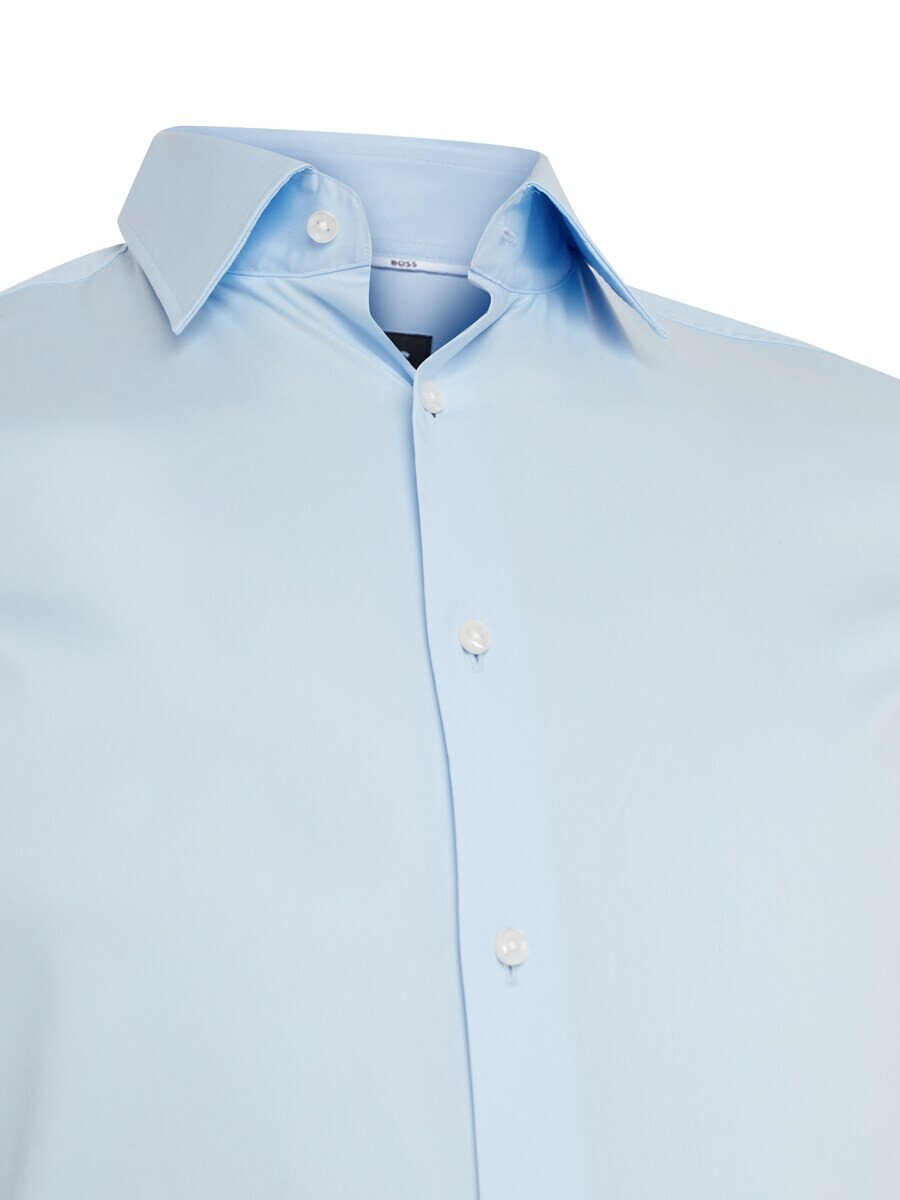 Повседневная рубашка BOSS Slim fit Button Up Shirt H-Hank, светло-синий — фото 4