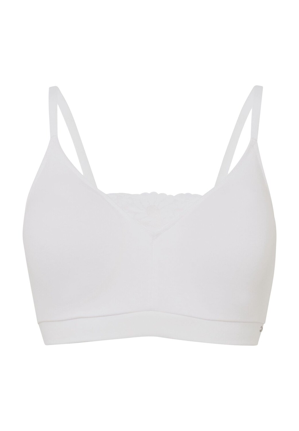 

Мягкий кружевной бюстгальтер со съемными подушечками Cottonlace Essential для женщин SKINY, белый