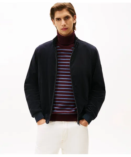 

Вельветовая куртка Харрингтон Regular fit Tommy Hilfiger, синий