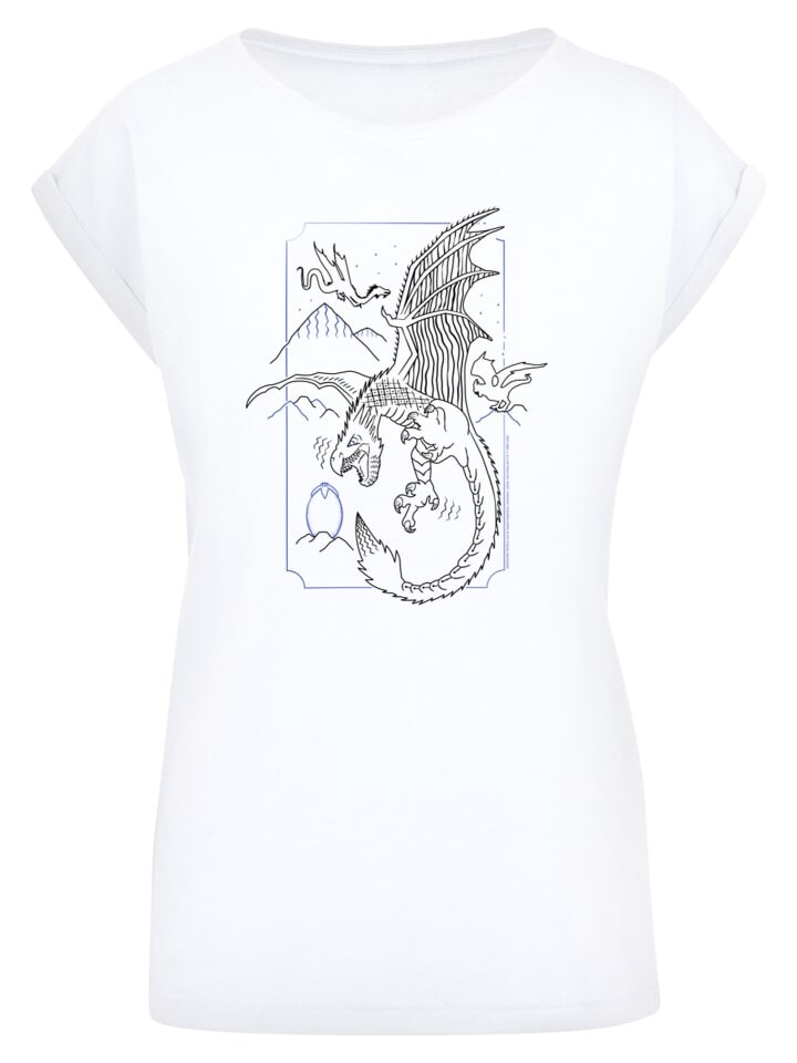 

Футболка F4NT4STIC Harry Potter Dragon Line Art, белый