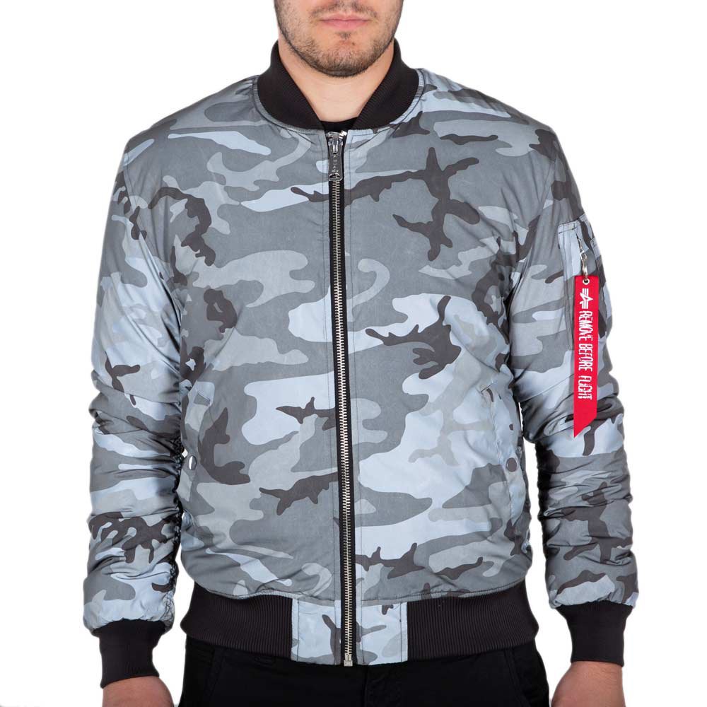 

Куртка Alpha Industries MA-1 VF 59 Reflective Camo, серый