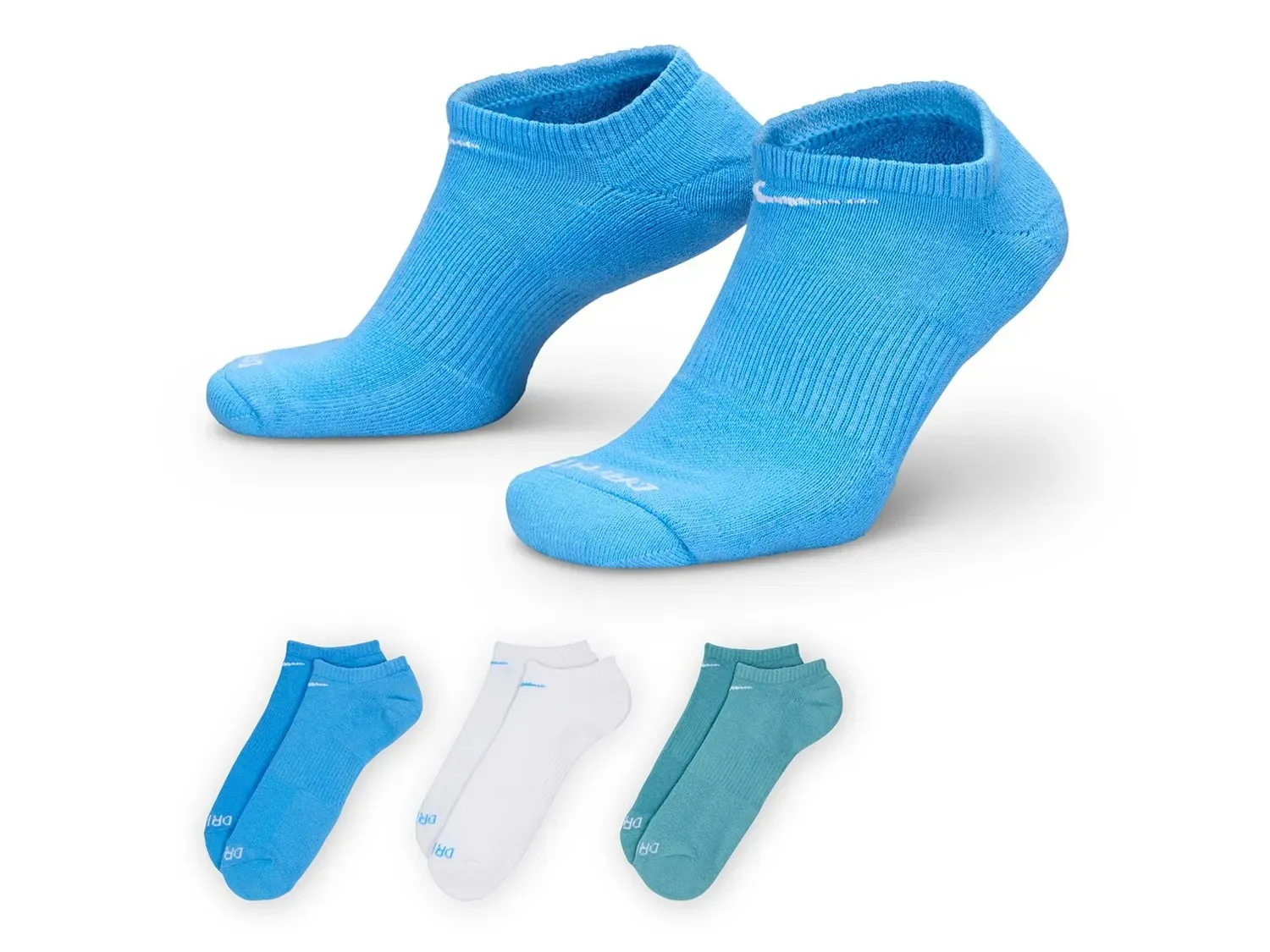 

Женские носки Nike Everyday Plush Cushion No Show - 3 шт., синие