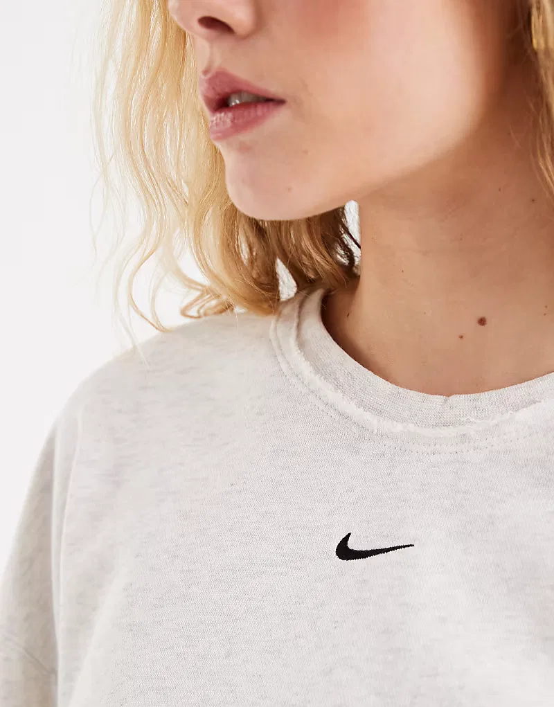 Толстовка Nike Chill из французского махрового трикотажа, серый — фото 4