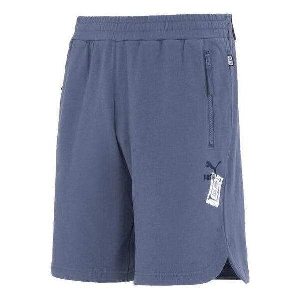 

Шорты logo casual shorts 'blue' Puma, синий