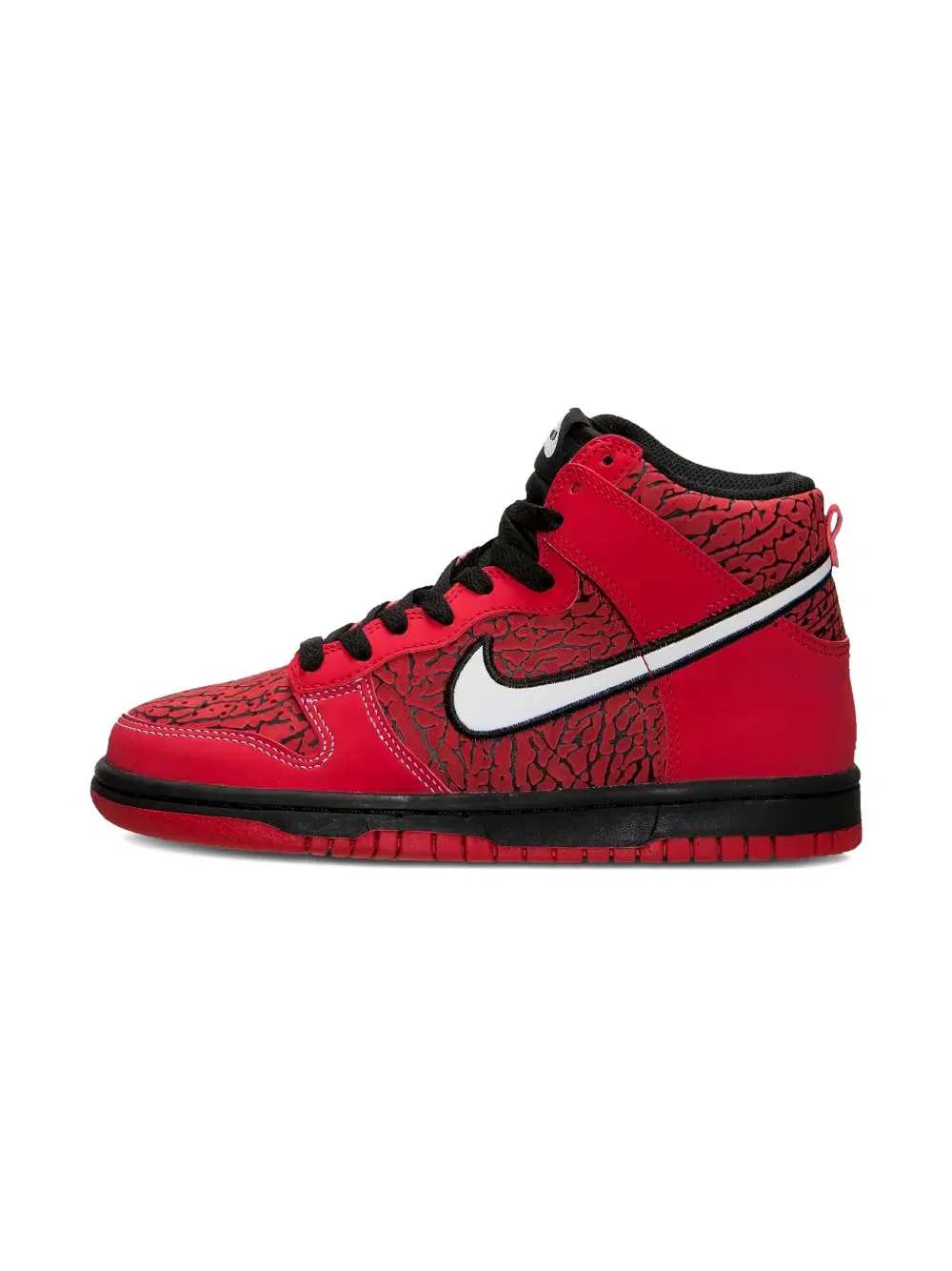 Кроссовки Dunk High GS Nike Kids, красный — фото 2