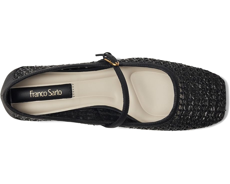 Балетки Franco Sarto Tinsley Mary Jane Flats, цвет Black Open Weave — фото 2