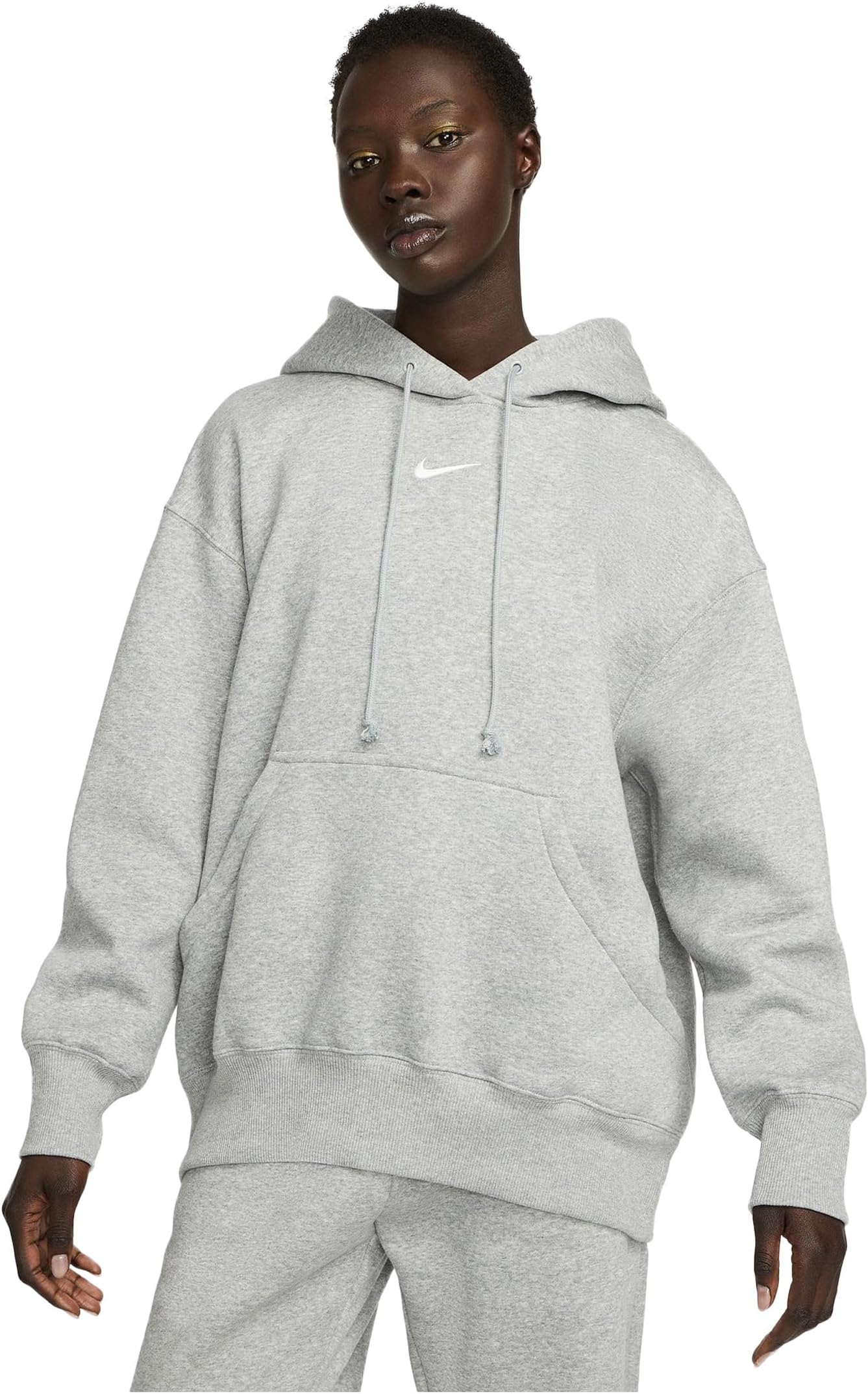 

Худи Nike Sportswear Phoenix Fleece Oversized Pullover Hoodie, цвет Dark Grey Heather/Sail