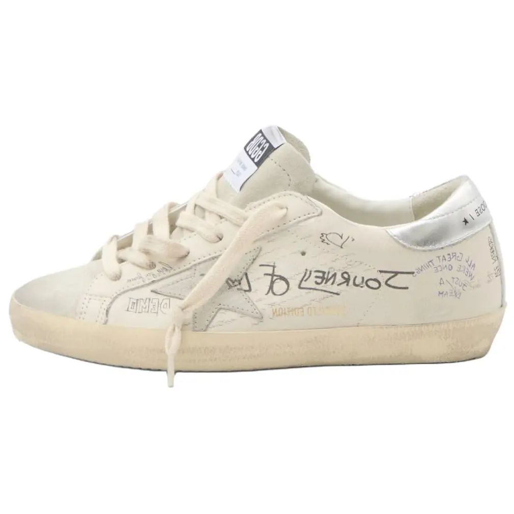 Golden Goose Кроссовки для скейтбординга Super Star Low Top, женские, белые