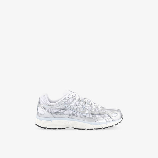 

Кроссовки P-6000 из кожи и сетки с низким верхом Nike, белый