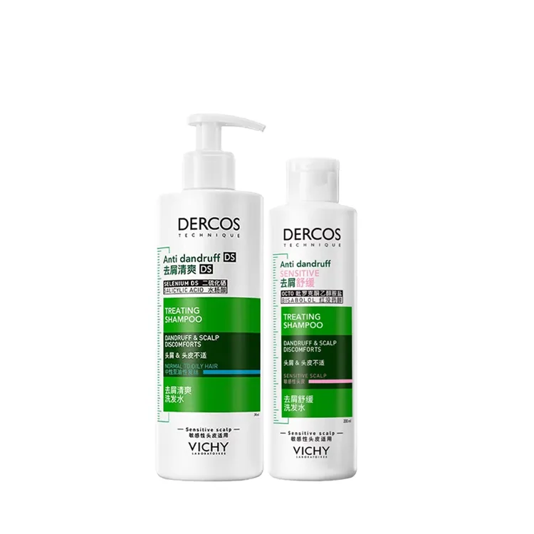Vichy Набор шампунь и кондиционер Green Logo для лечения перхоти и зуда, 390 мл + 200 мл