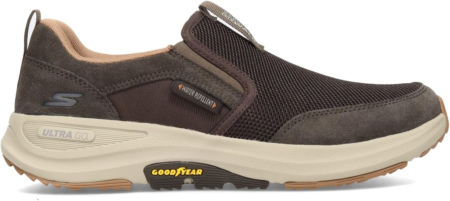 Мужские походные кроссовки Skechers Go Walk Outdoor Andes, коричневый — фото 3