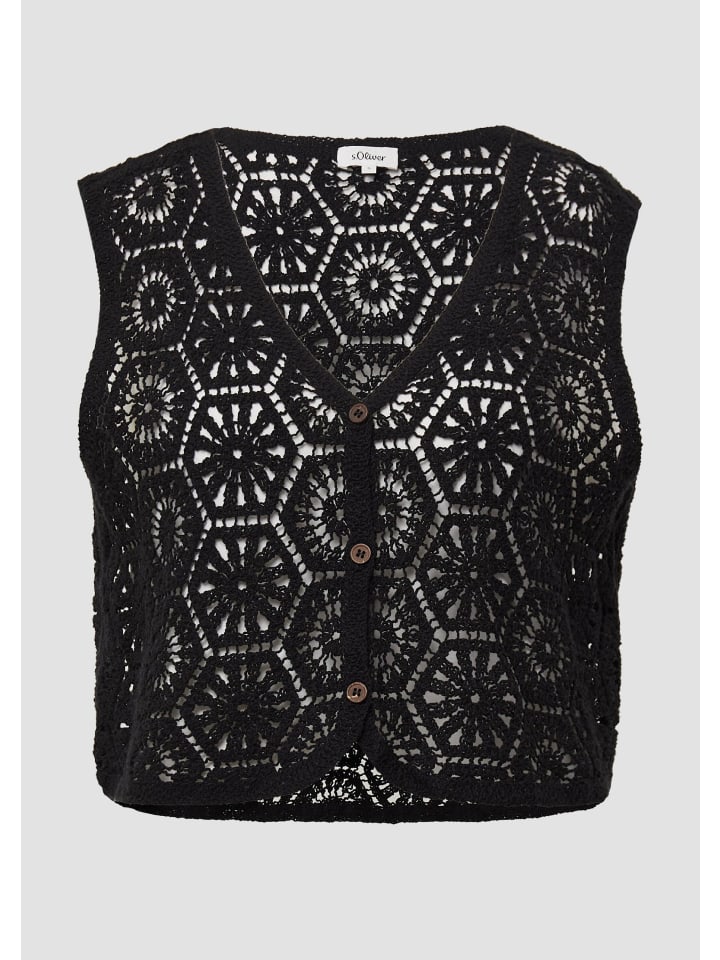 

s.Oliver Жилет для помещений, цвет 9999_черный