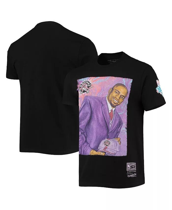 

Мужская черная футболка Vince Carter Toronto Raptors Hardwood Classics Draft Day Colorwash Mitchell & Ness