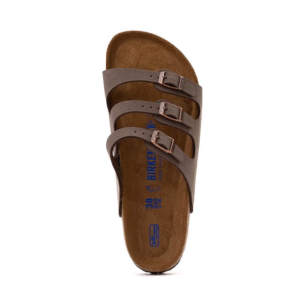 Сандалии Womens Birkenstock Florida Soft Footbed Slide Sandal, мокка — фото 2