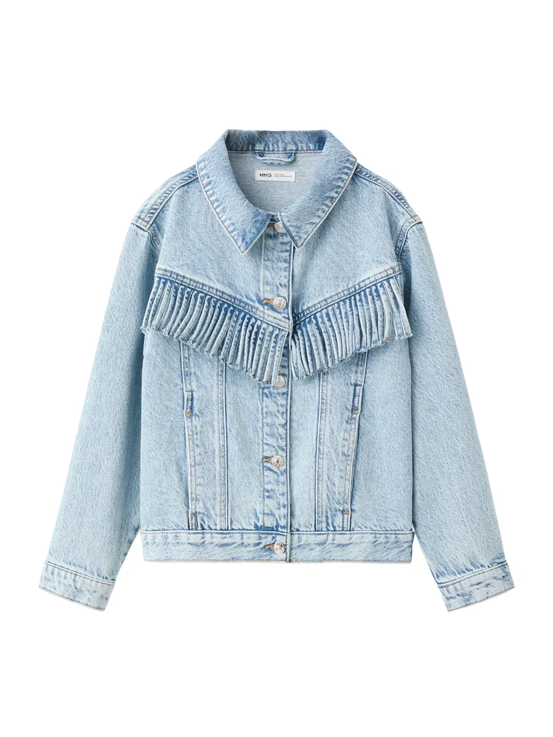 Куртка межсезонья Mango Kids, Light Blue
