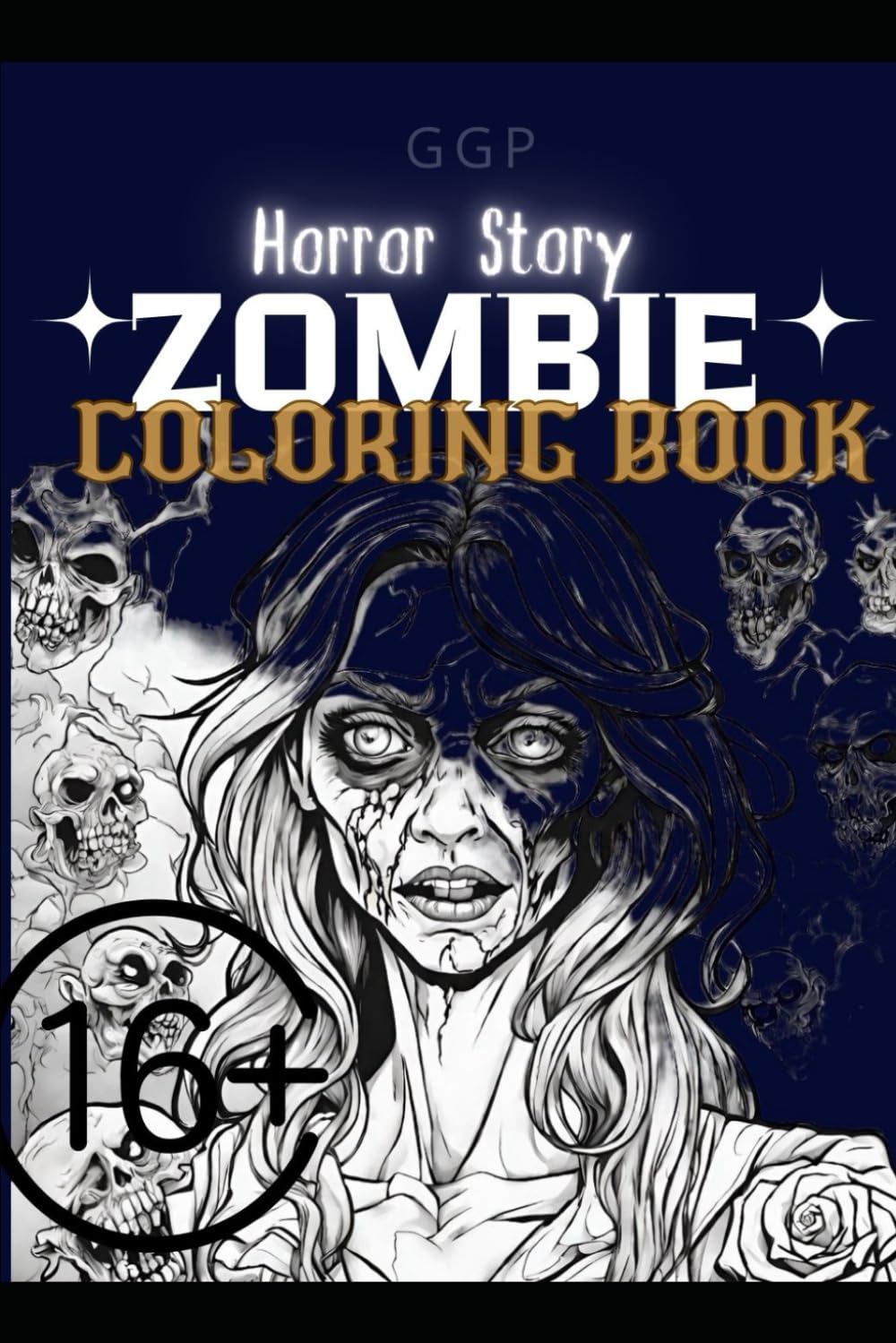 

Coloring book Zombie Night : Adult coloring book with white background and scary design 24 unique portret zombie: 24 coloring pages antistress (Independently published)