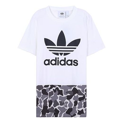 

Футболка originals camouflage leopard print short sleeve white Adidas, белый