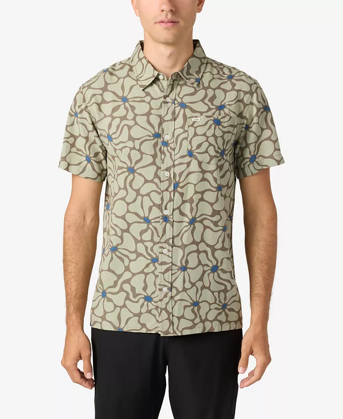 

Мужская классическая рубашка Original Eco Print Standard O'Neill, зеленый