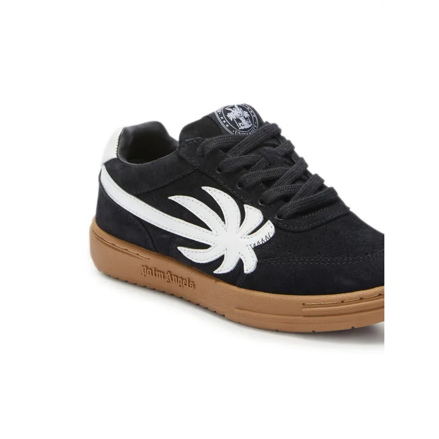 Кроссовки Palm Angels Kids Palm Beach University Low-Top, черно-белый — фото 3