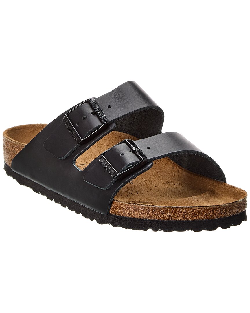 Женские кожаные сандалии Birkenstock Arizona, черный