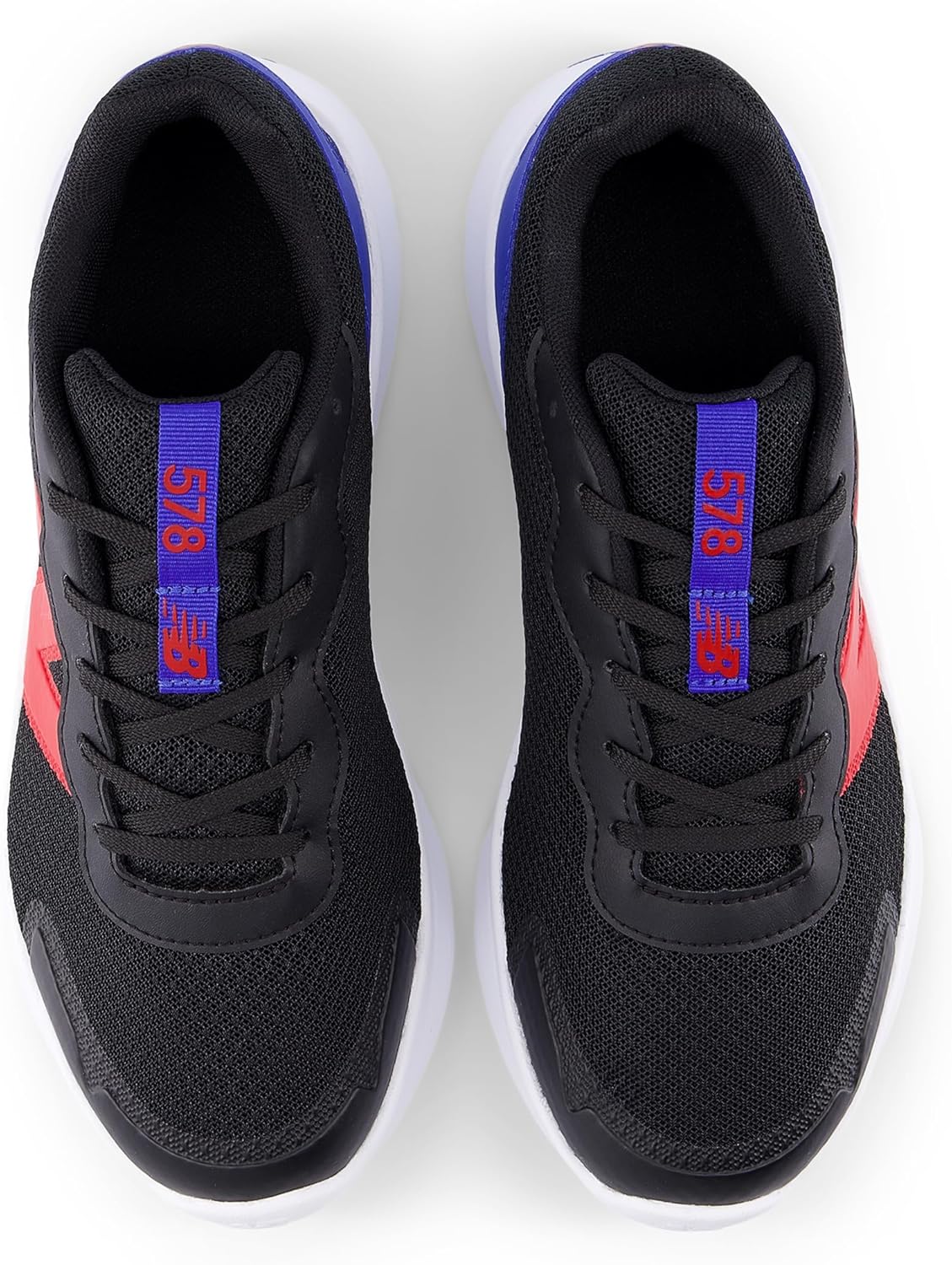 Детские кроссовки New Balance Dynasoft 578 V1 на шнуровке (унисекс), черный/красный — фото 4