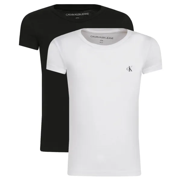 

Комплект из двух футболок приталенного кроя Calvin Klein, черный