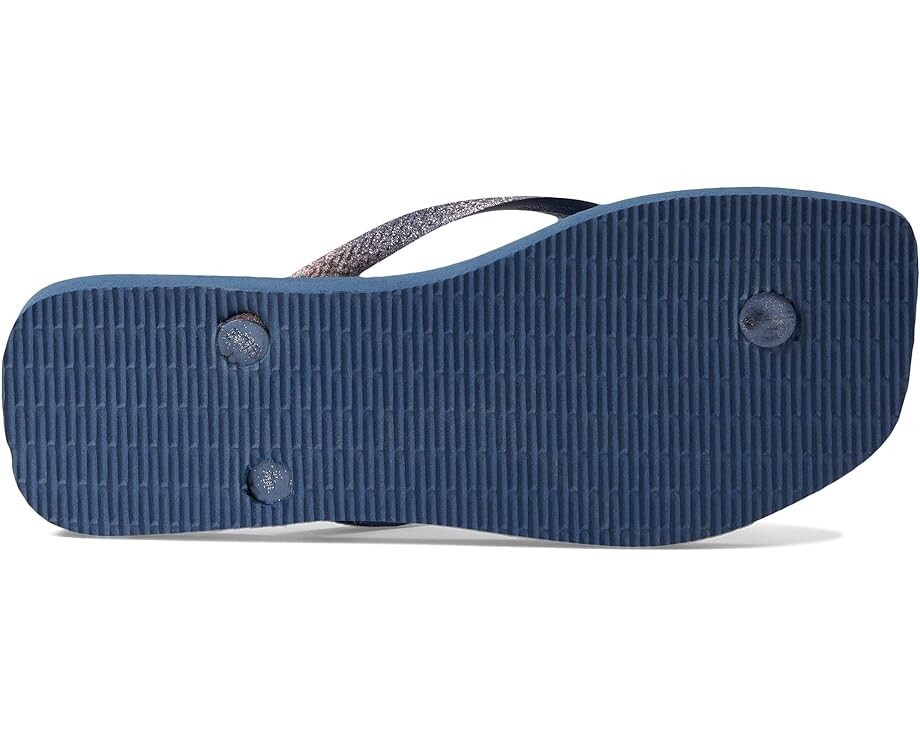 Сандалии Havaianas Slim Square Glitter Flip Flop, цвет Indigo Blue — фото 3