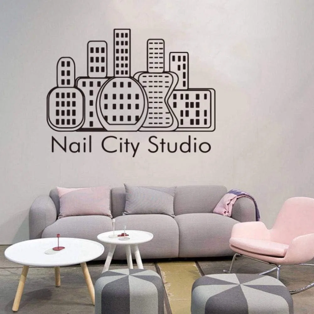 Настенная наклейка для салона красоты «Beauty Nail Studio Salon» Wyfcl