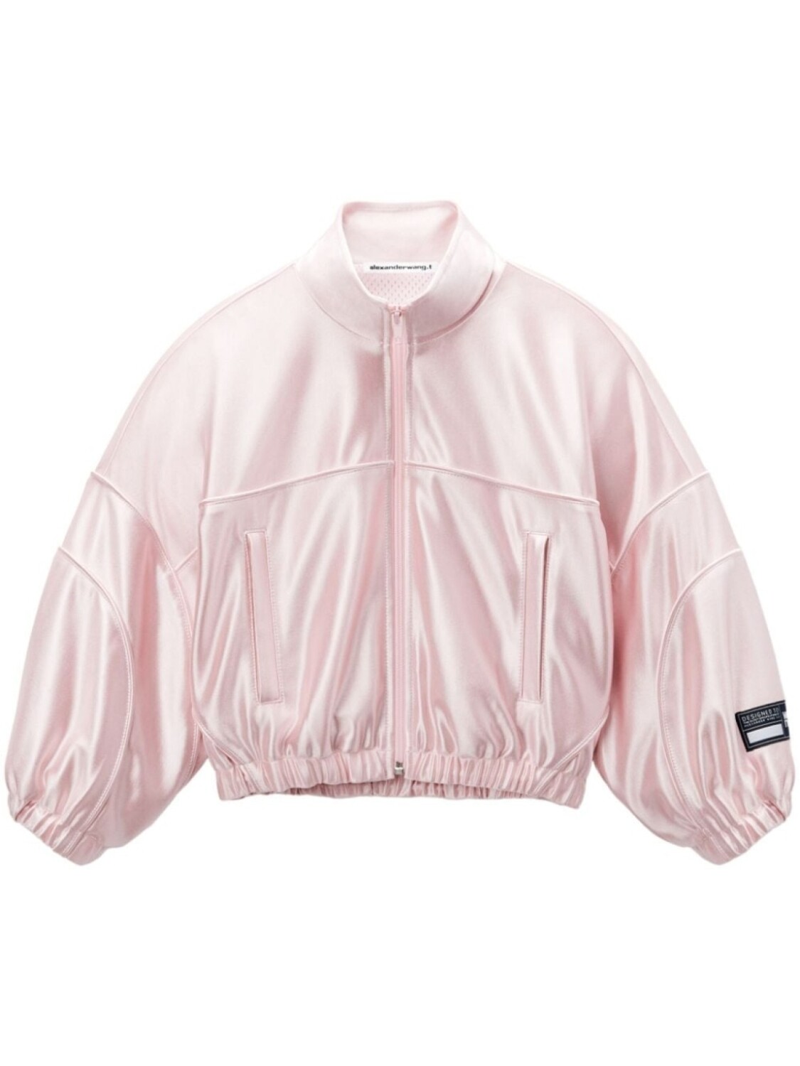 

Alexander Wang бомбер с логотипом, розовый