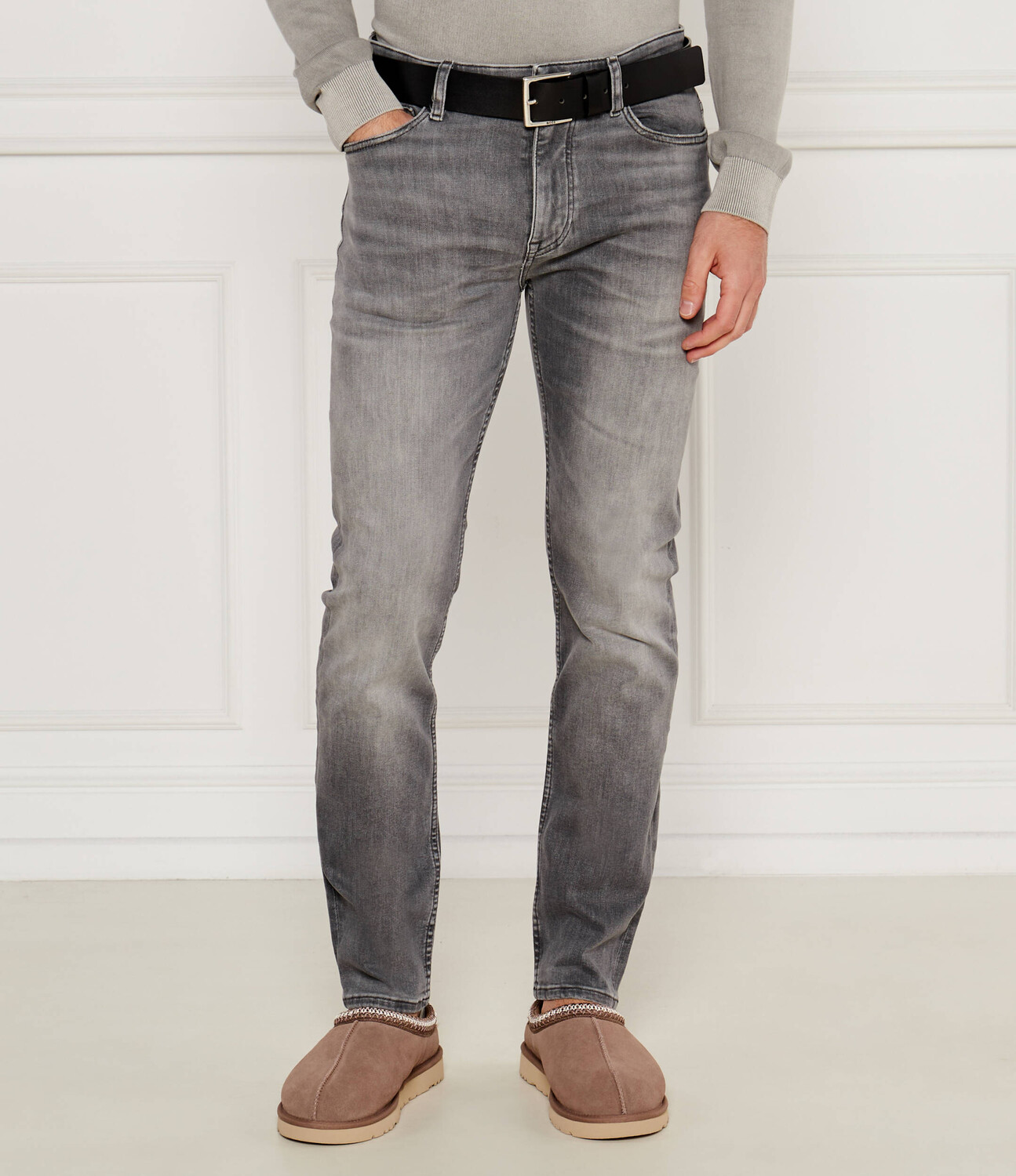 

Джинсы BOSS ORANGE Delaware Slim Fit, серый