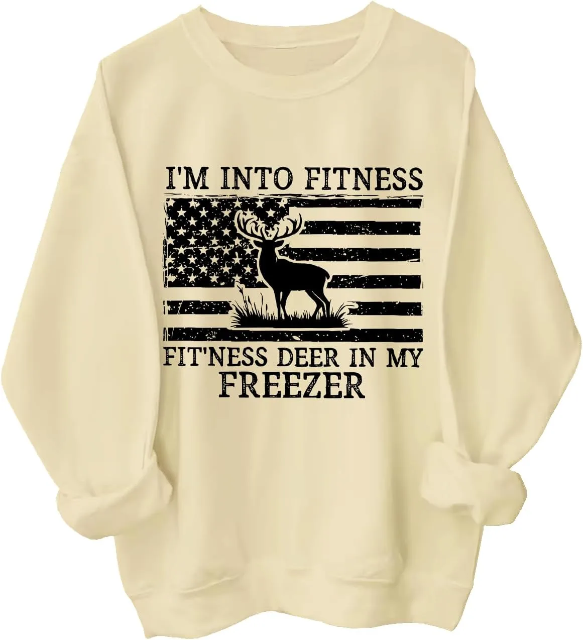 

Толстовка I'm Into Fitness с принтом оленя SESMIM