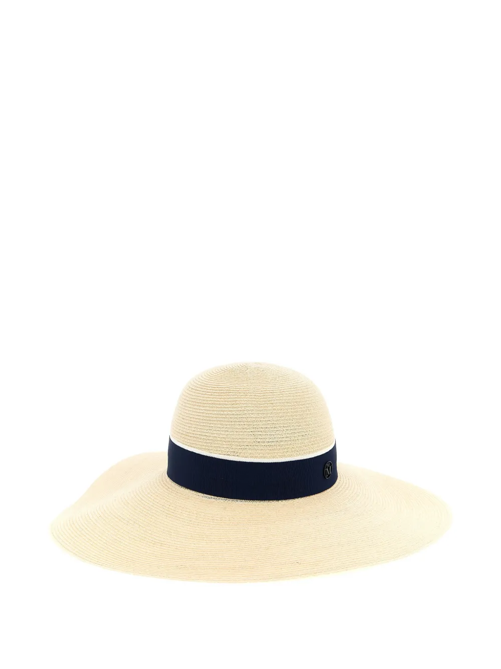 

Солнцезащитная шляпа Blanche с широкой лентой и широкими полями Maison Michel, бежевый