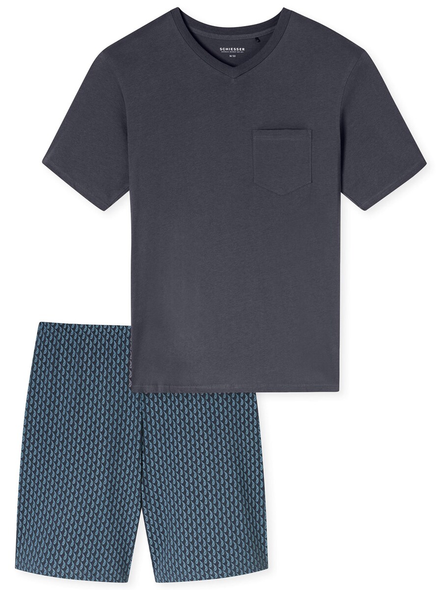 

Короткая пижама SCHIESSER Comfort Essentials, цвет Graphite