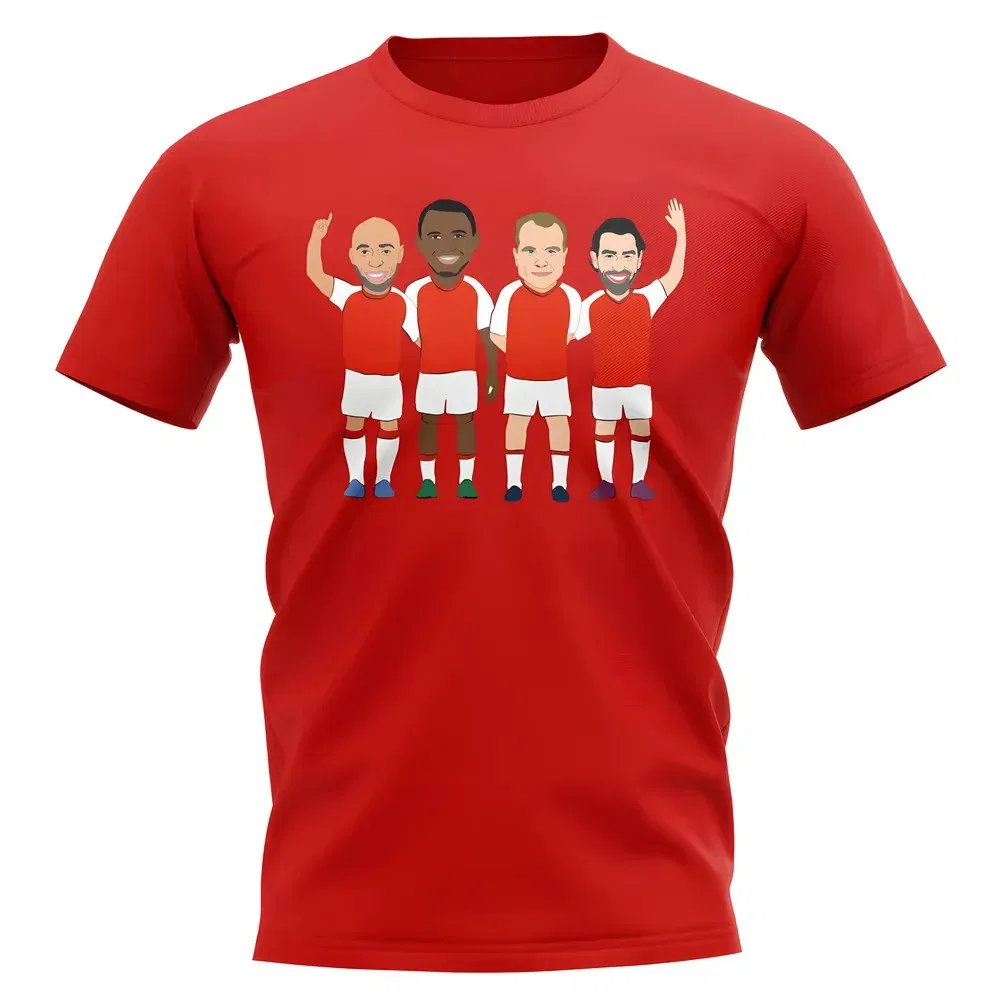 Футболка с принтом Arsenal Invincibles, красная, Arsenal Fc, красный