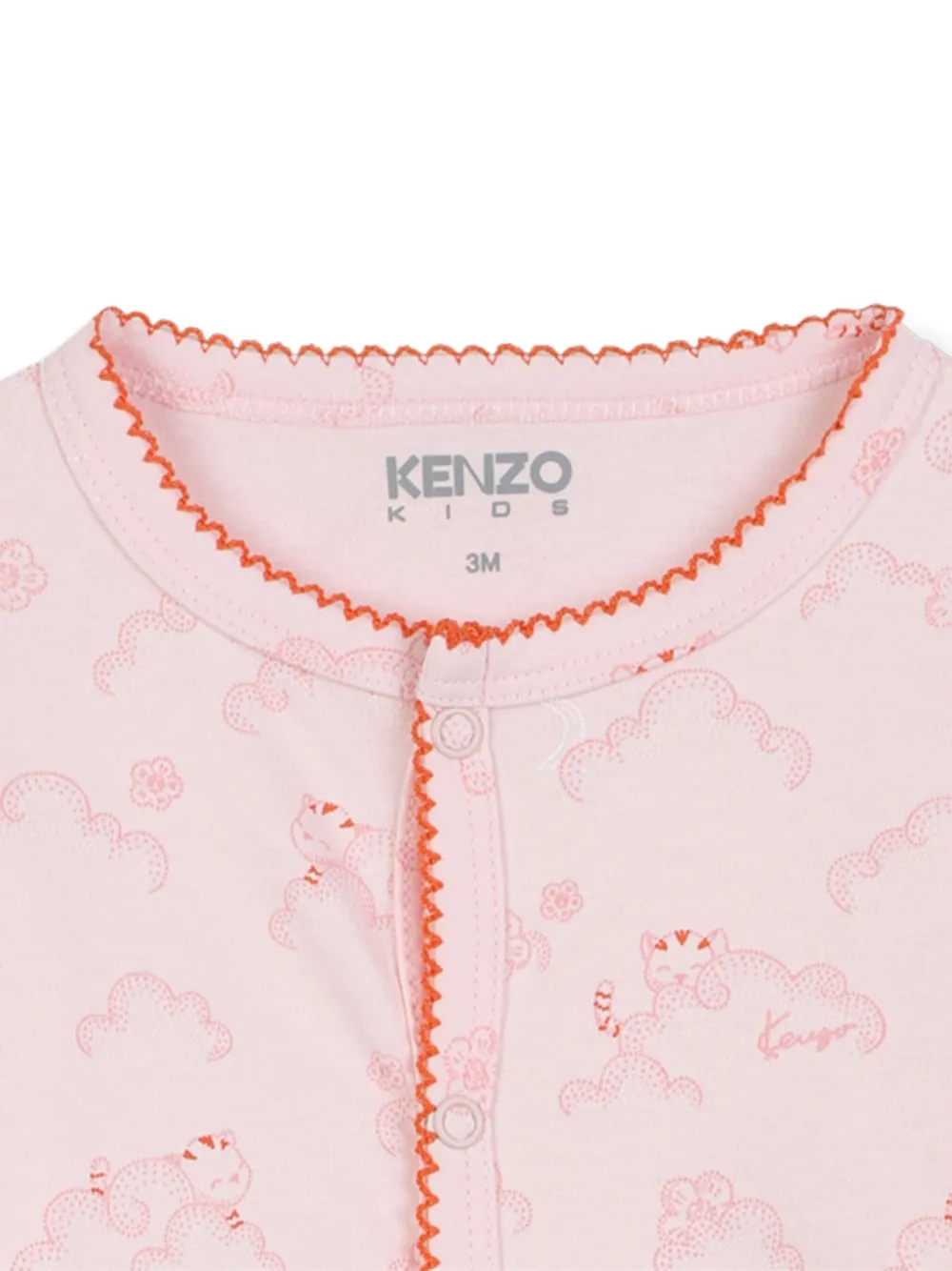Пижама с принтом Kenzo Kids, розовый — фото 3