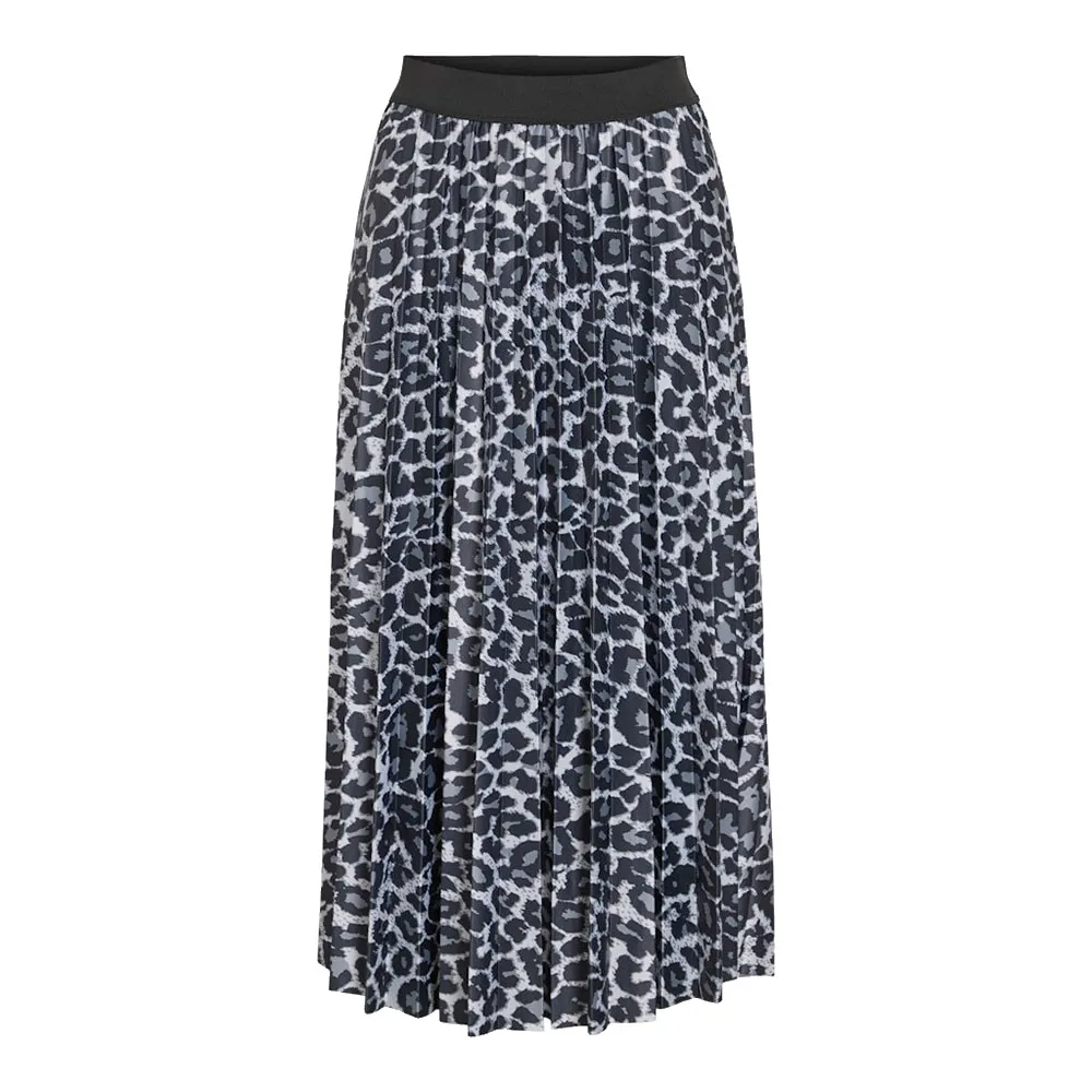 

Юбка Vila Nitban Print midi, серый