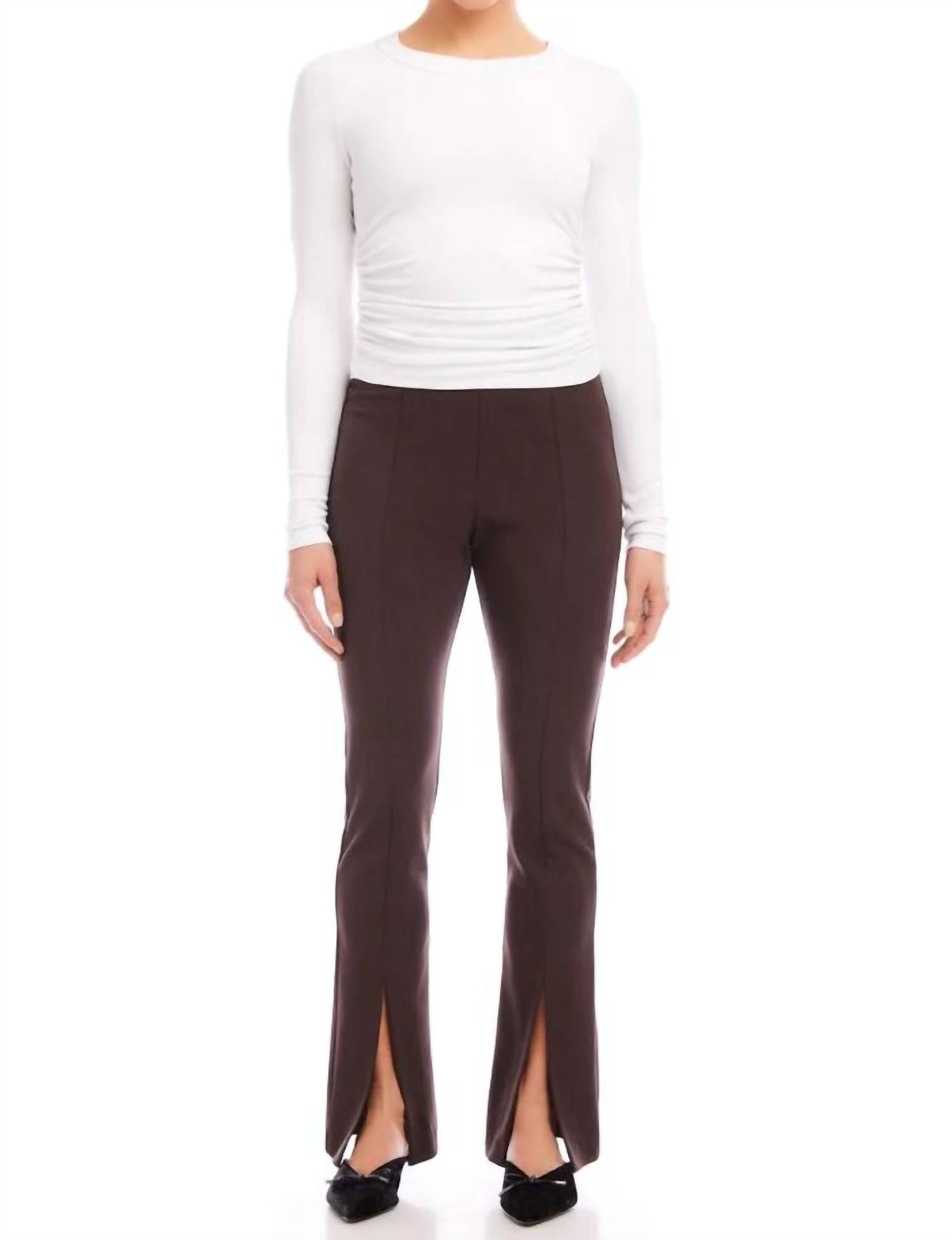 

Брюки Harlow Bootcut коричневого цвета Fifteen Twenty